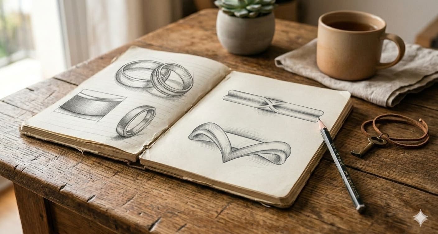 Diseño personalizado de alianzas de boda desde cero