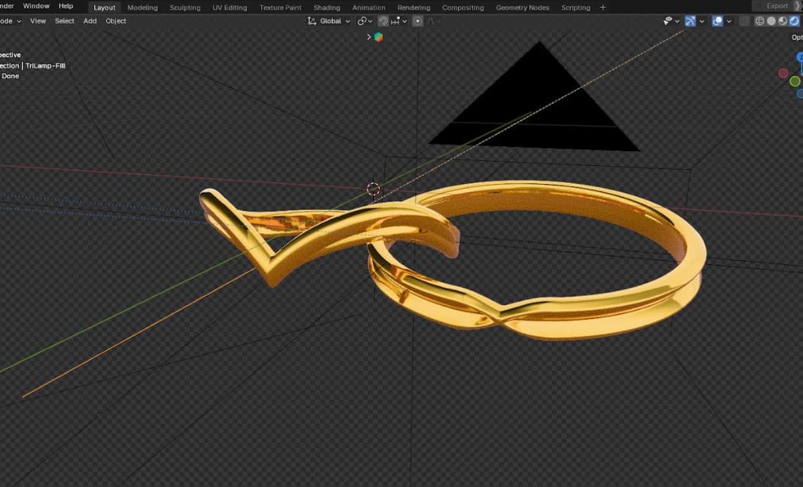 Visualización 3D de alianzas de boda personalizadas