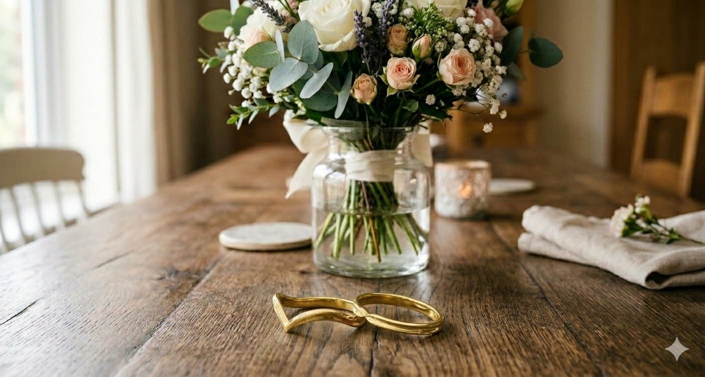 Alianzas de boda en oro blanco, amarillo y rosa hechas realidad